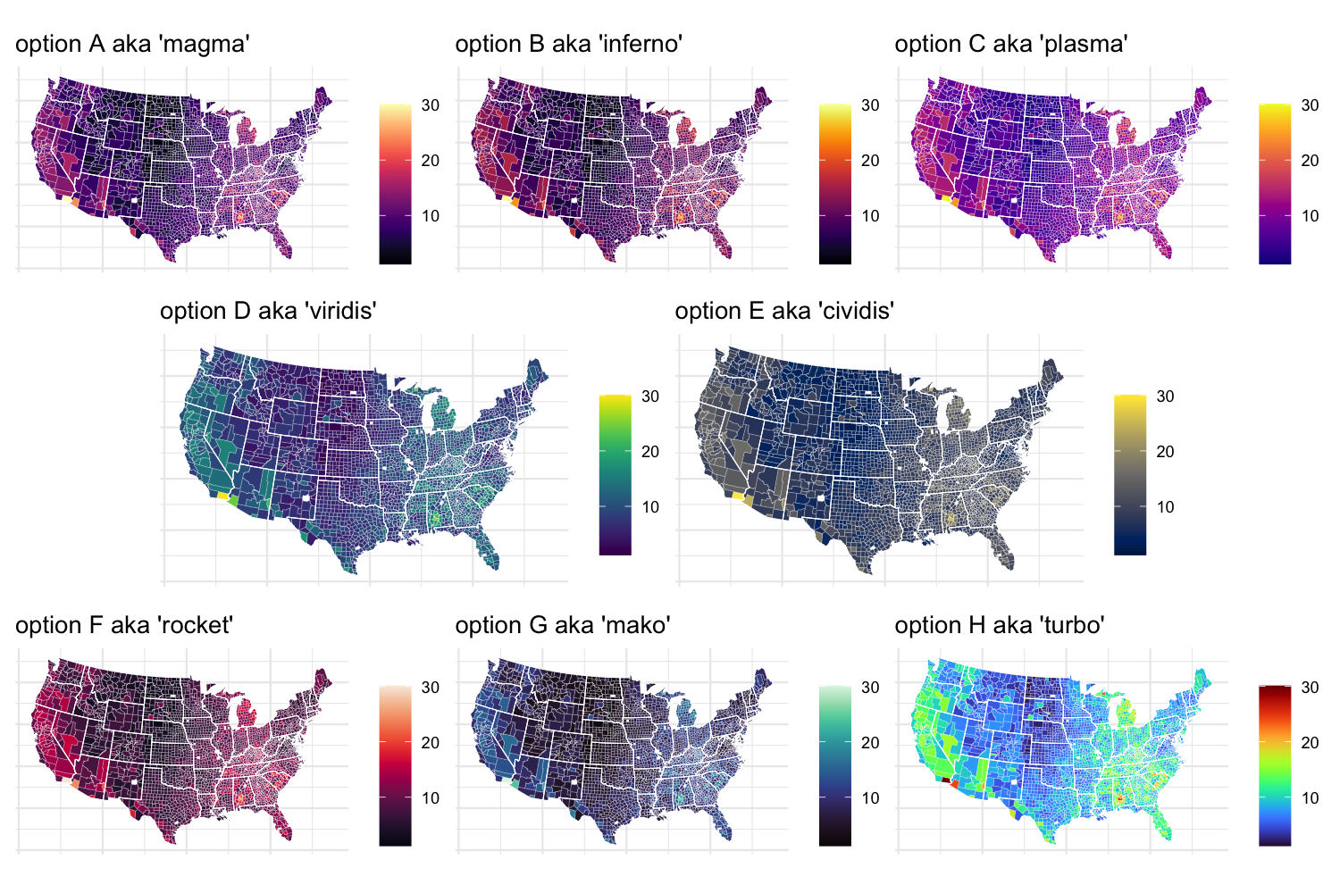 Colorblind Friendly Color Maps Lite Version ViridisLite